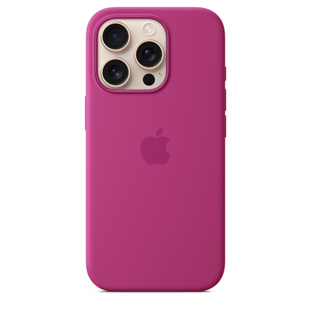 apple funda de silicona con magsafe para el iphone 16 pro - fucsia