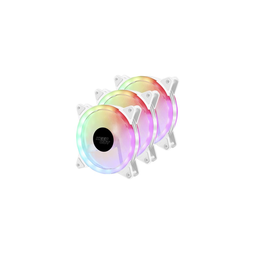 keep out xfc-120srw ventilador argb blanco