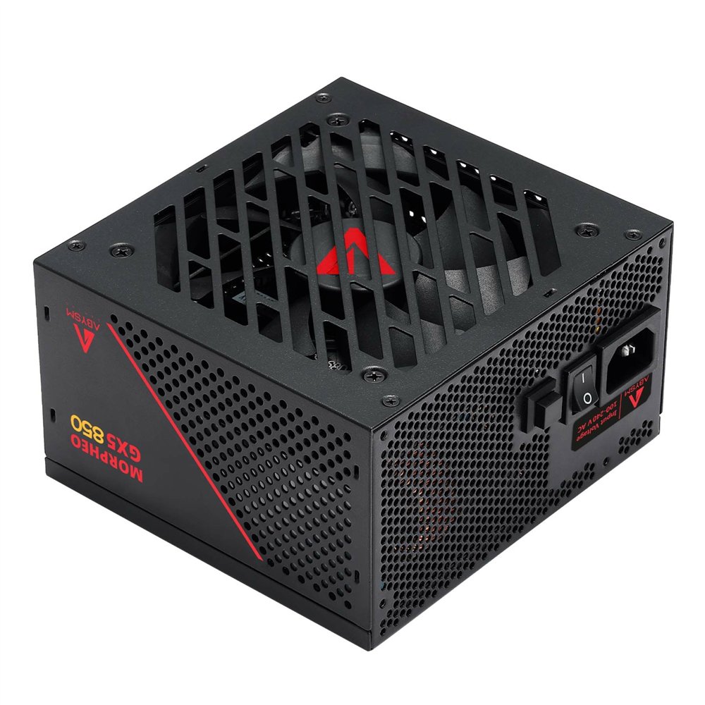 abysm morpheo gx5 850w unidad de fuente de alimentación 20+4 pin atx atx negro, rojo