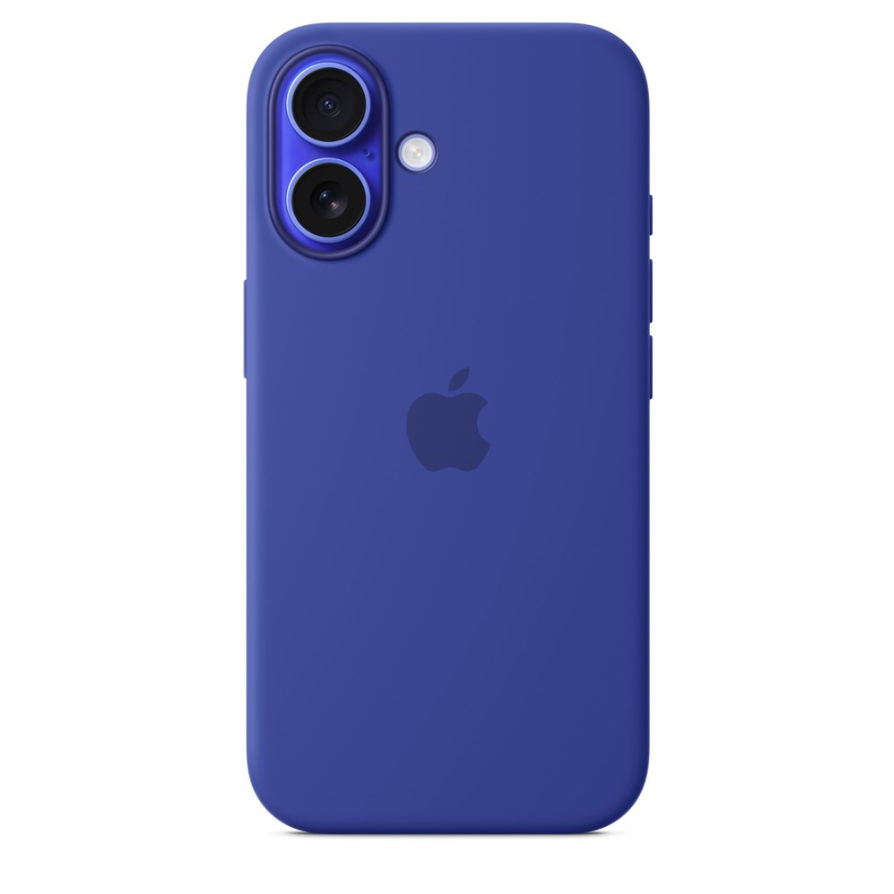 apple funda de silicona con magsafe para el iphone 16 - azul ultramar
