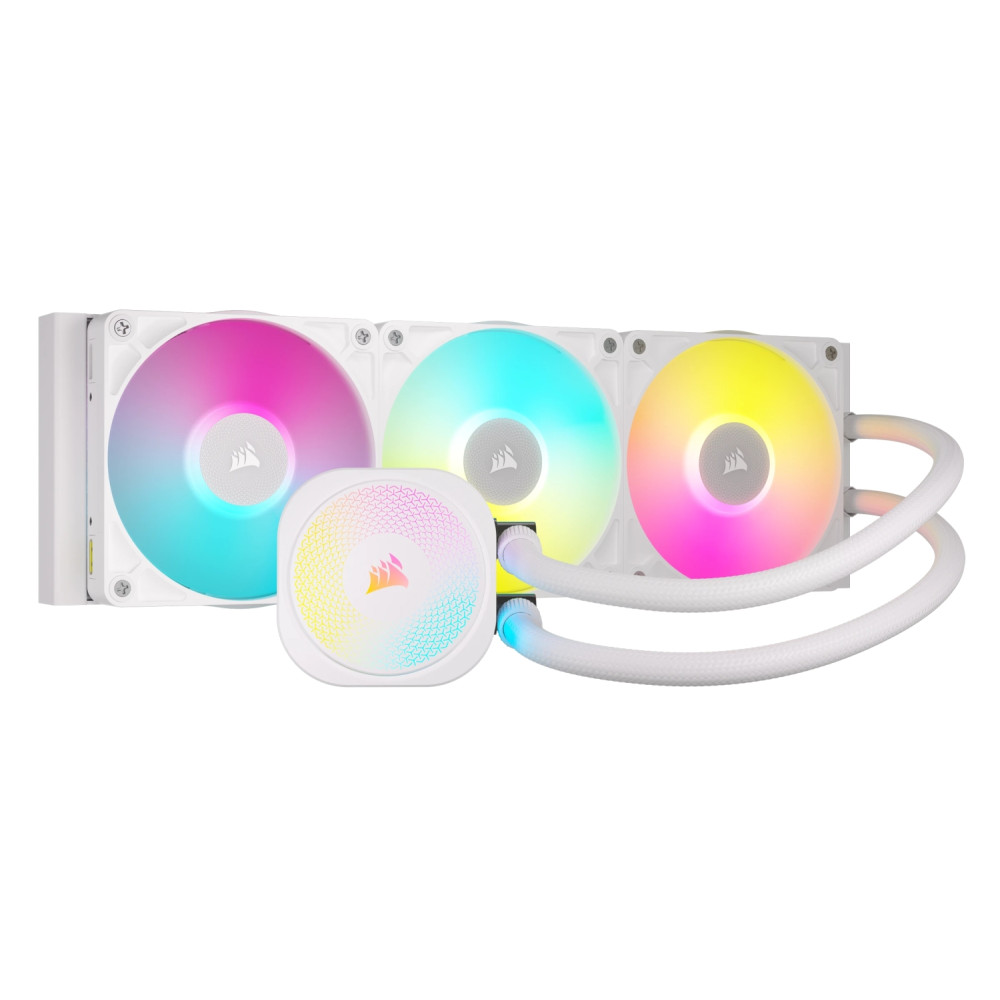 corsair icue link titan rx rgb procesador sistema de refrigeración líquida todo en uno 12 cm blanco 1 pieza(s)