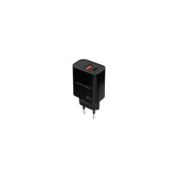 nanocable cargador usb-c/pd + usb-a/qc 30w, negro