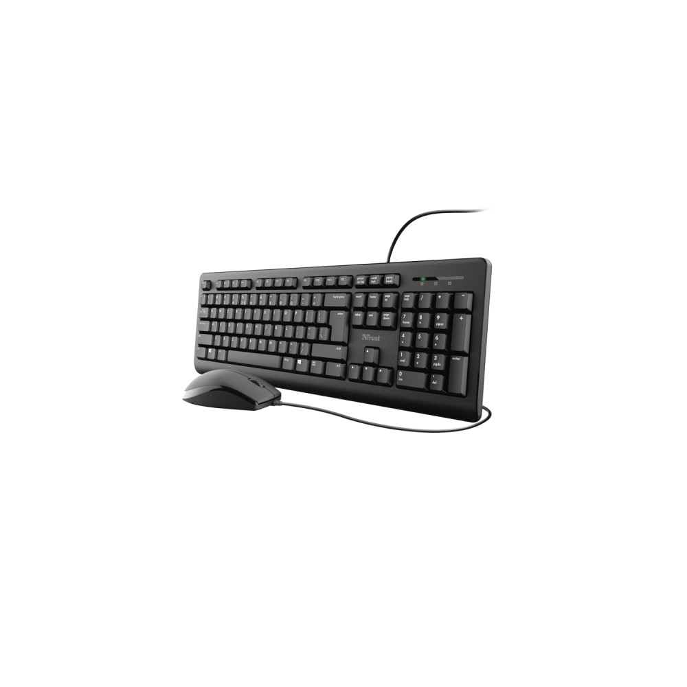 trust tkm-250 teclado ratón incluido universal usb español negro