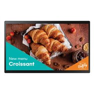 samsung qb24c-t pantalla plana para señalización digital 61 cm (24") led wifi 250 cd / m² full hd negro pantalla táctil procesad