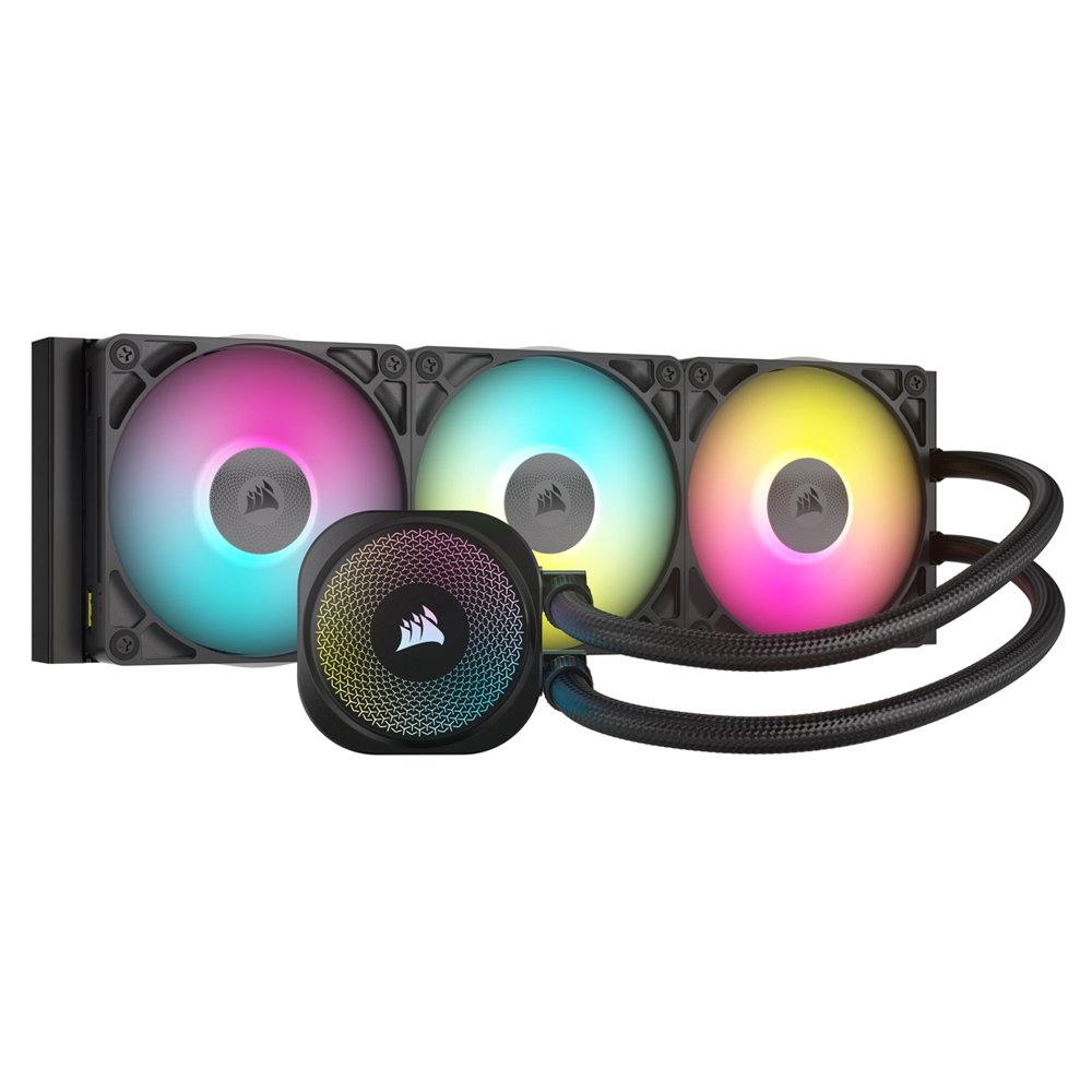corsair icue link titan rx rgb procesador sistema de refrigeración líquida todo en uno 12 cm negro 1 pieza(s)