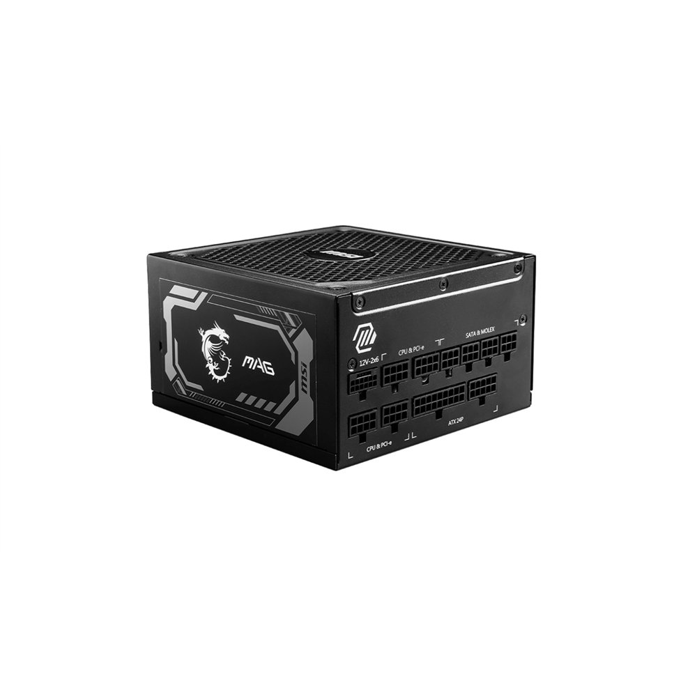 msi mag a1250gl pcie5 unidad de fuente de alimentación 1250 w 24-pin atx 1u negro