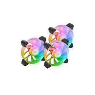 mars gaming mf-3ar, kit 3x ventiladores 120mm fdb, aspas invertidas, iluminación argb 360° sin marco, iluminación anillo complet