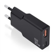 aisens asch-30w2p047-bk cargador de dispositivo móvil cámara digital, mp3, mp4, teléfono móvil, navegante, portátil, consola de 