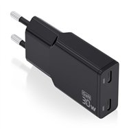 aisens asch-30w2p049-bk cargador de dispositivo móvil cámara digital, mp3, mp4, teléfono móvil, navegante, portátil, consola de 