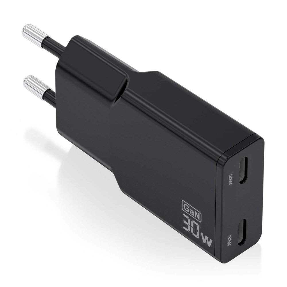 aisens asch-30w2p049-bk cargador de dispositivo móvil cámara digital, mp3, mp4, teléfono móvil, navegante, portátil, consola de 