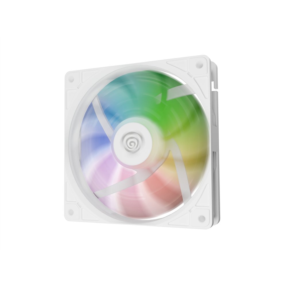 genesis oxal 120 argb carcasa del ordenador ventilador 12 cm blanco