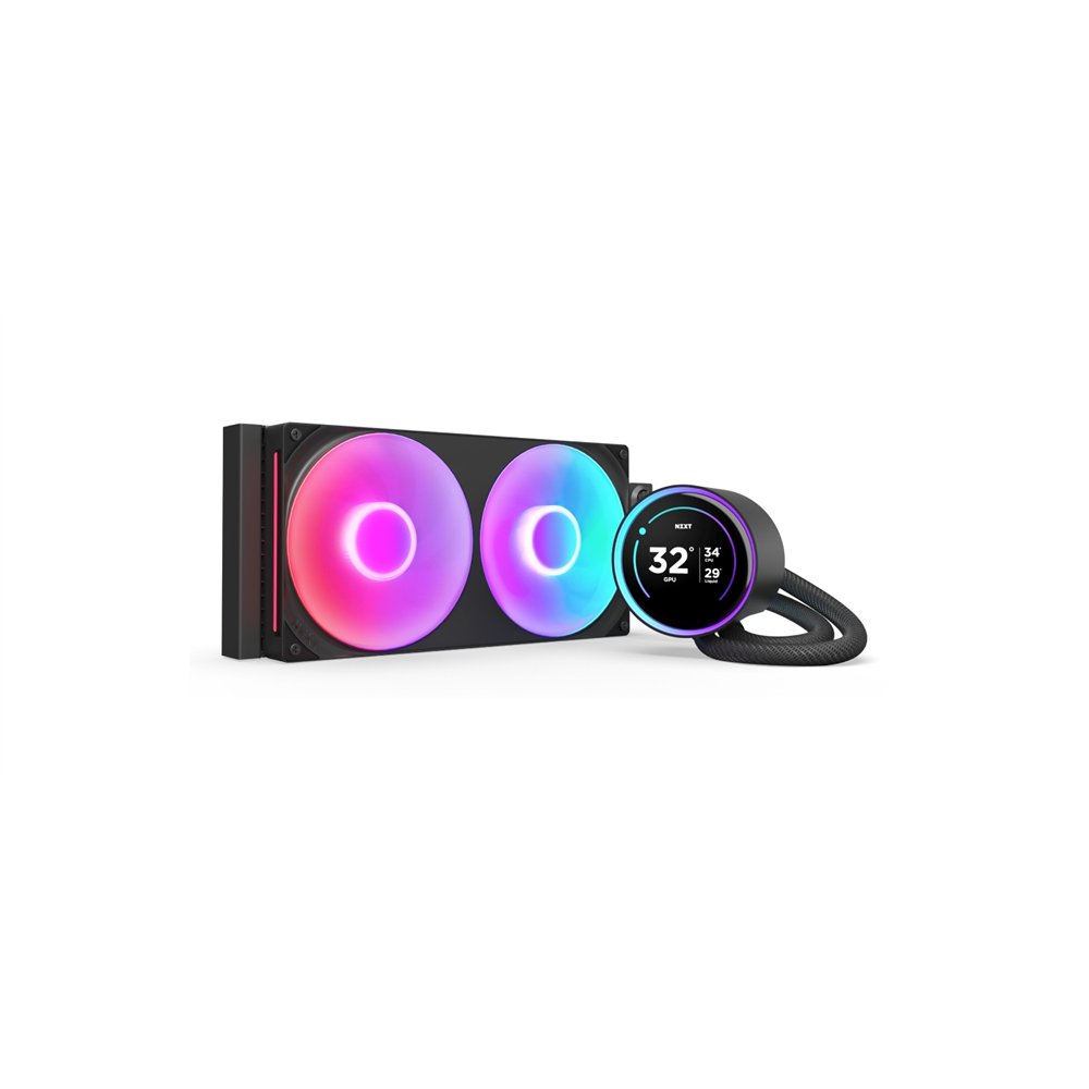 nzxt kraken elite 280 rgb procesador sistema de refrigeración líquida todo en uno 14 cm negro 1 pieza(s)