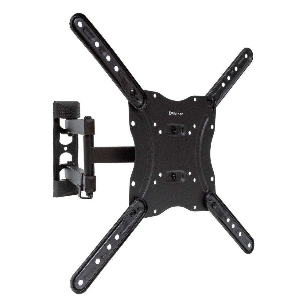 unykach soporte de pared universal inclinable y giratorio uk1113 17″-55″ tv / monitores