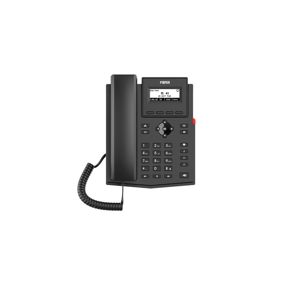 fanvil x301w teléfono ip negro 2 líneas lcd wifi