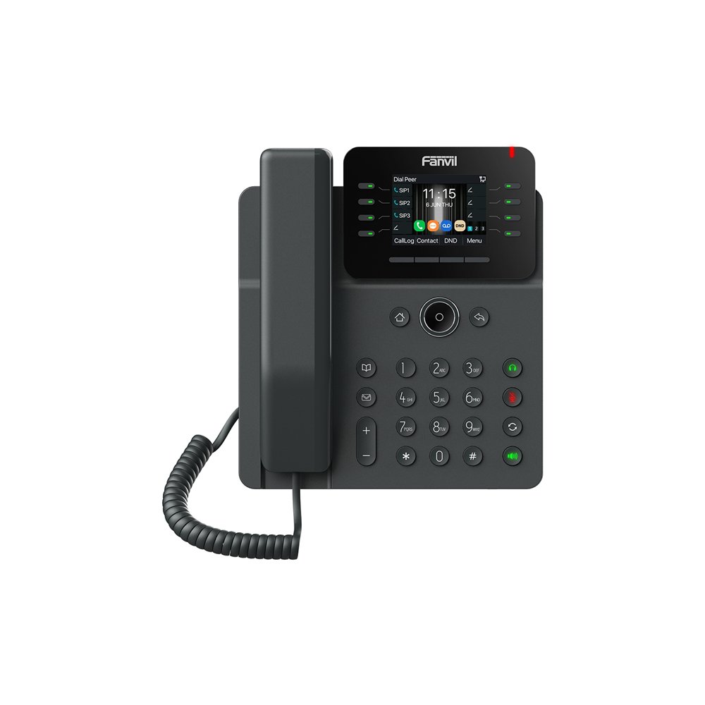 fanvil v62g teléfono ip negro 12 líneas lcd