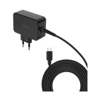 tooq cargador de portátil gan usb-c pd 45w, negro