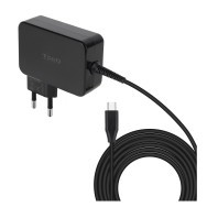 tooq cargador de portátil gan usb-c pd 100w, negro