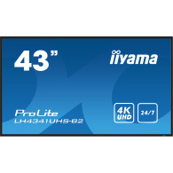 iiyama lh4341uhs-b2 pantalla de señalización 108 cm (42.5") lcd 500 cd / m² 4k ultra hd procesador incorporado android 8.0 18/7