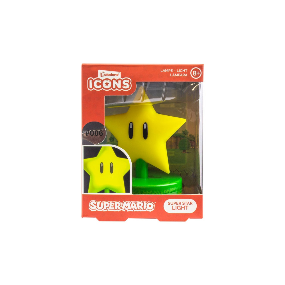 lampara icons estrella super mario 10 cm