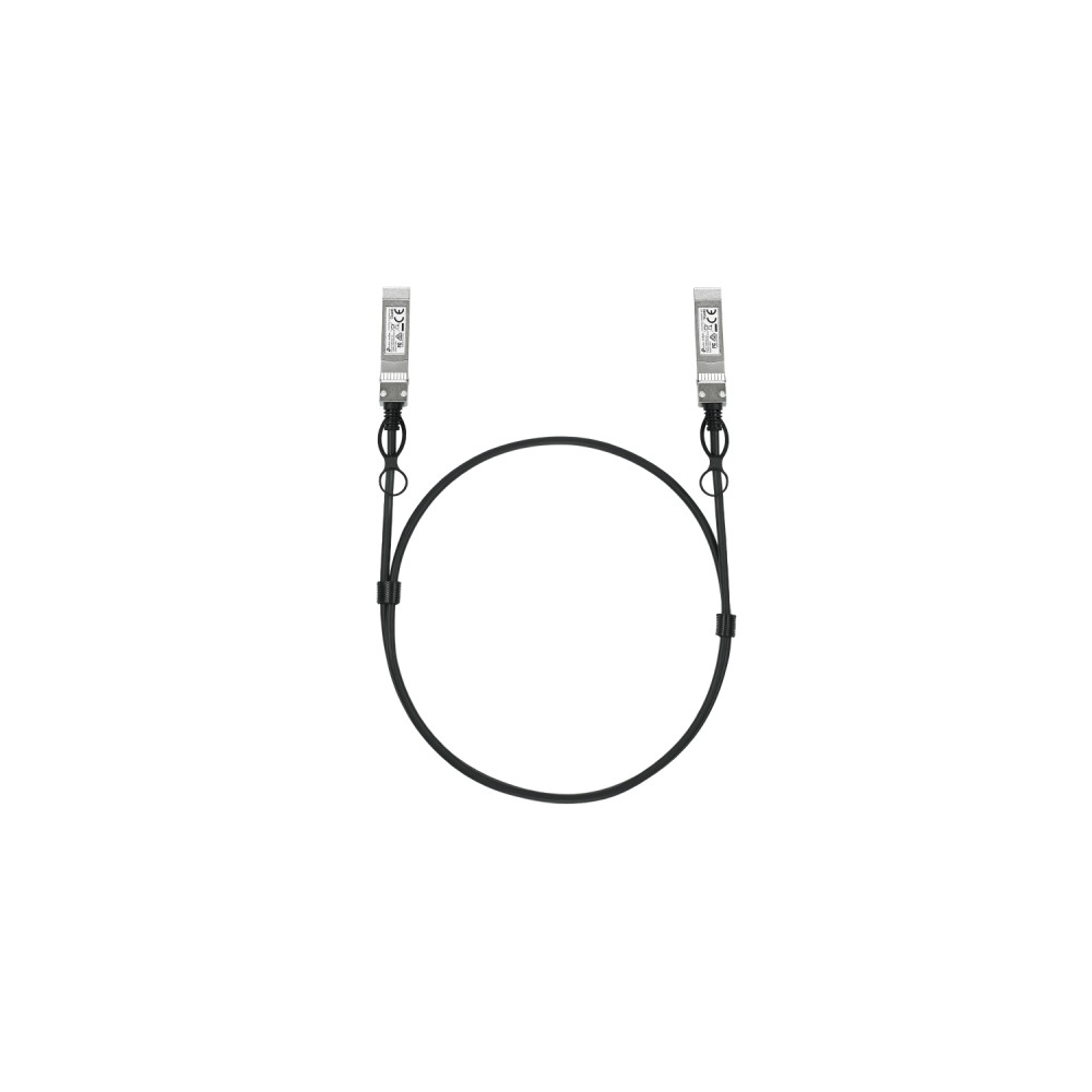 tp-link omada sm6220-1m cable de fibra óptica e infiniband sfp28 negro, plata