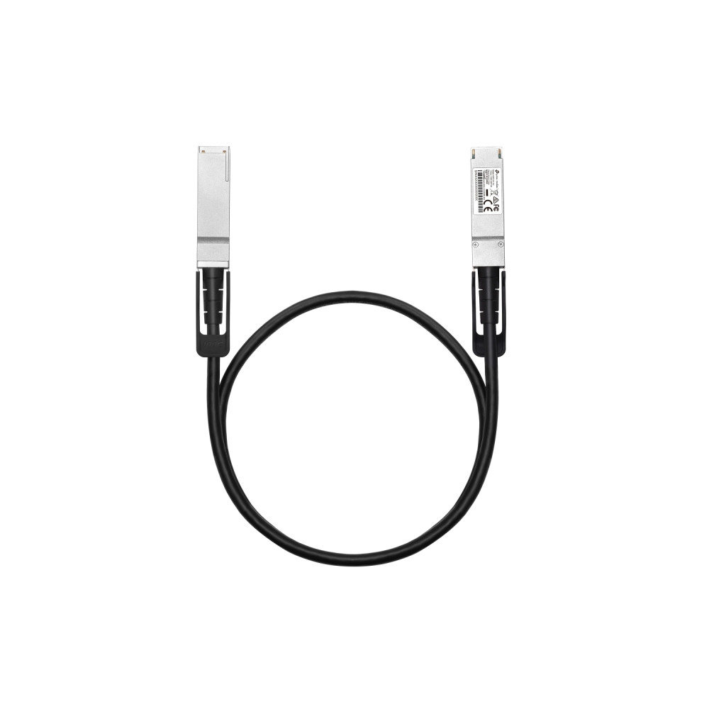 tp-link omada sm9220-1m cable de fibra óptica e infiniband qsfp28 twinax negro