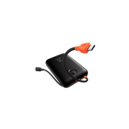 veger powerbank 20000 mah con cables type c y lightning inegrados 32wk2 negro