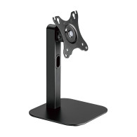 aisens soporte de mesa eco giratorio e inclinable para monitor/pos 2.5kg de 10"-24", negro
