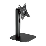 aisens soporte de mesa eco giratorio e inclinable para monitor/pos 2.5kg de 10"-24", negro