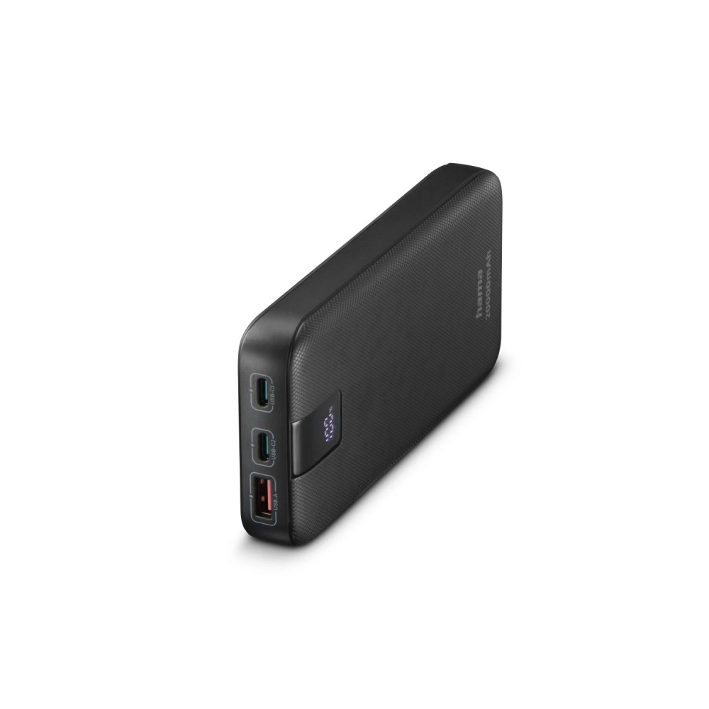 hama 00201719 batería externa polímero de litio 20000 mah antracita