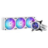asus rog strix lc iii 360 argb white edition procesador sistema de refrigeración líquida todo en uno 12 cm blanco