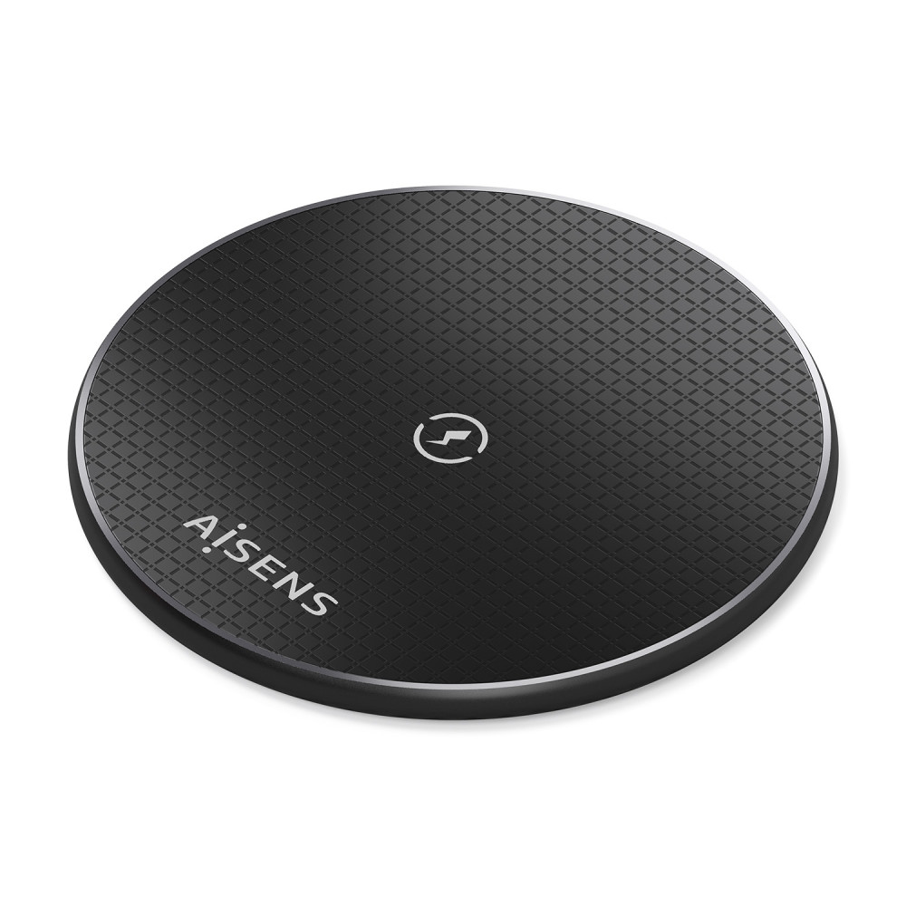 aisens cargador inalambrico usb-c 15w para movil, negro