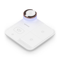 aisens cargador inalambrico usb-c 4 en 1 de 15w para movil, apple watch, auriculares con estuche de carga, blanco