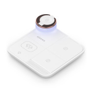 aisens cargador inalambrico usb-c 4 en 1 de 15w para movil, apple watch, auriculares con estuche de carga, blanco
