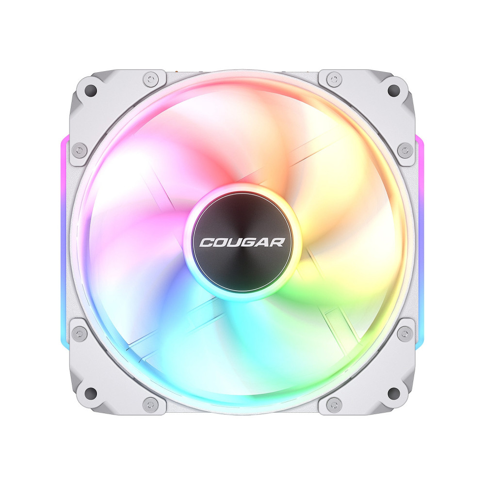 cougar gaming cf-apr12hw3-rgb carcasa del ordenador ventilador 12 cm blanco 3 pieza(s)
