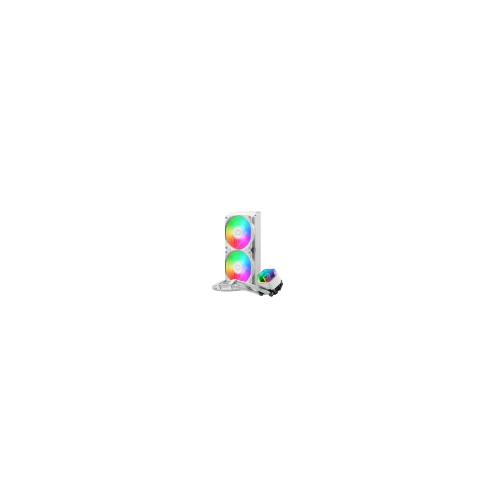 cooler master masterliquid 240 core ii white procesador kit de refrigeración líquida 12 cm blanco