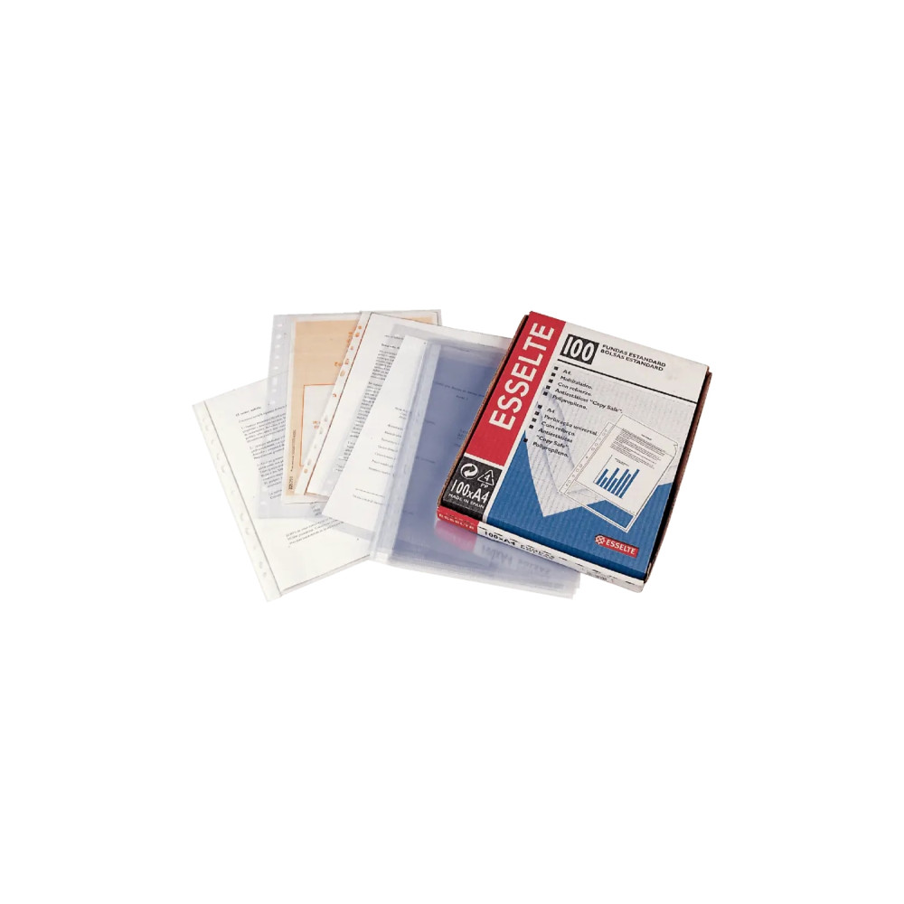 esselte 46101 protector de hojas folio cloruro de polivinilo (pvc) 100 pieza(s)