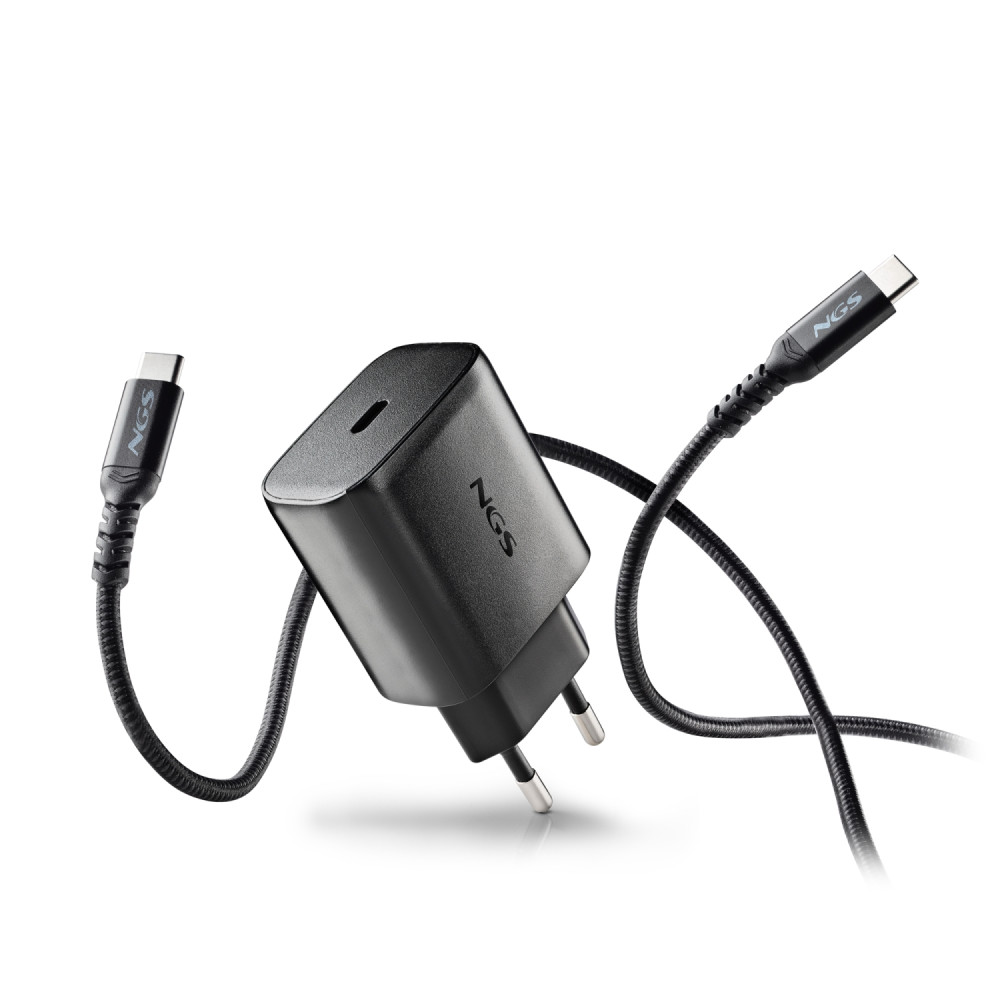 ngs bud 45w-c universal negro corriente alterna carga rápida interior