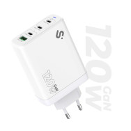 subblim cargador gan 120w usb-c, 4 puertos (3x usb-c + 1x usb-a)