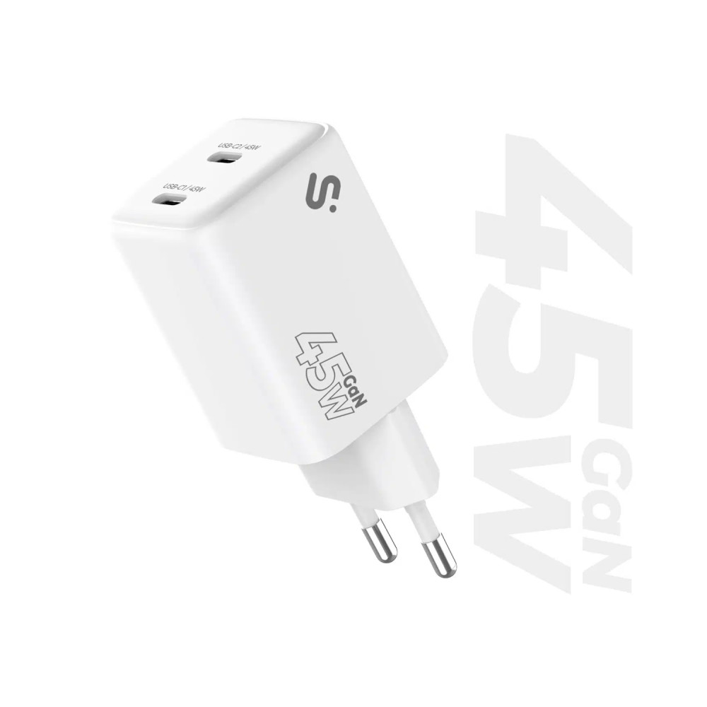 subblim cargador gan 45w doble usb-c