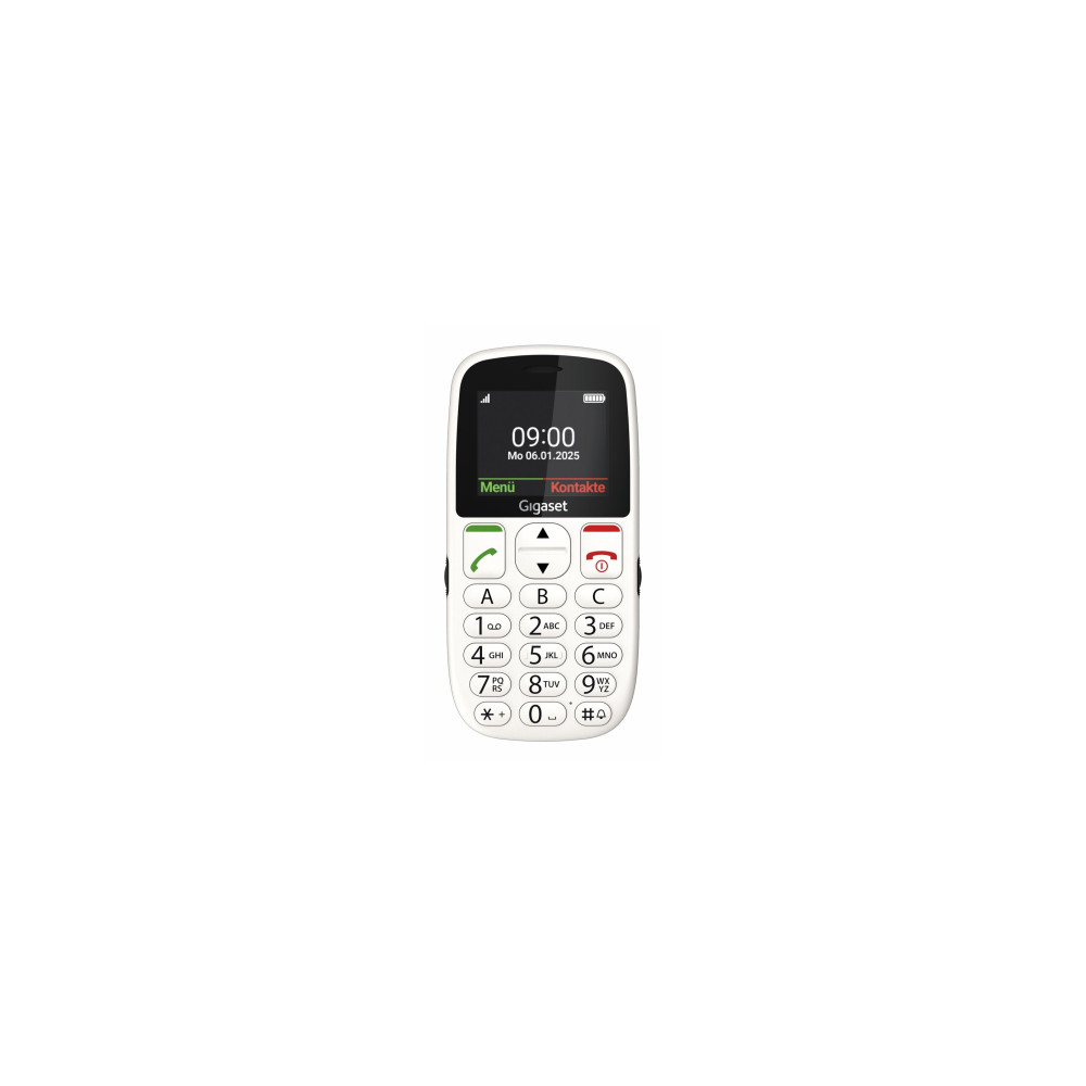 gigaset gl395 5,59 cm (2.2") 90 g blanco teléfono para personas mayores