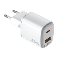 celly uptc1usb1usbc35 cargador de dispositivo móvil universal blanco corriente alterna carga rápida interior