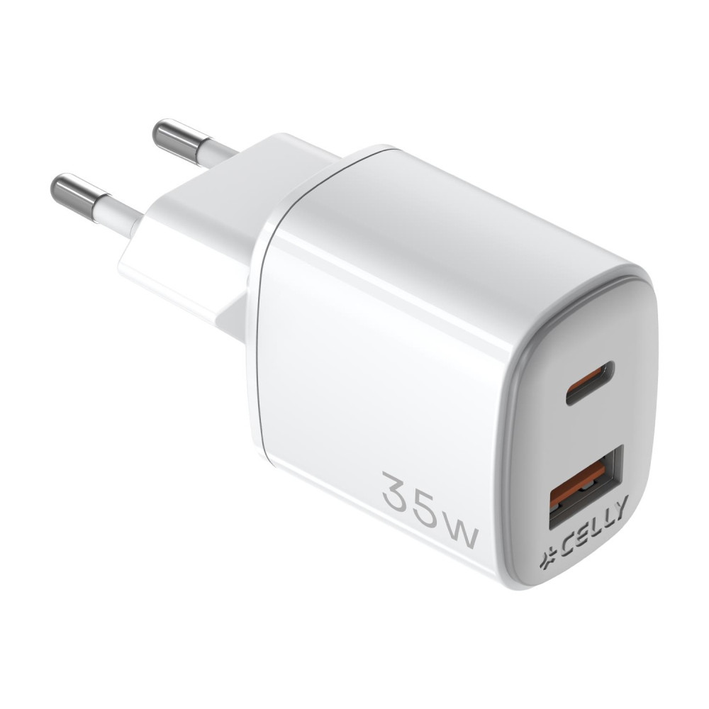 celly uptc1usb1usbc35 cargador de dispositivo móvil universal blanco corriente alterna carga rápida interior