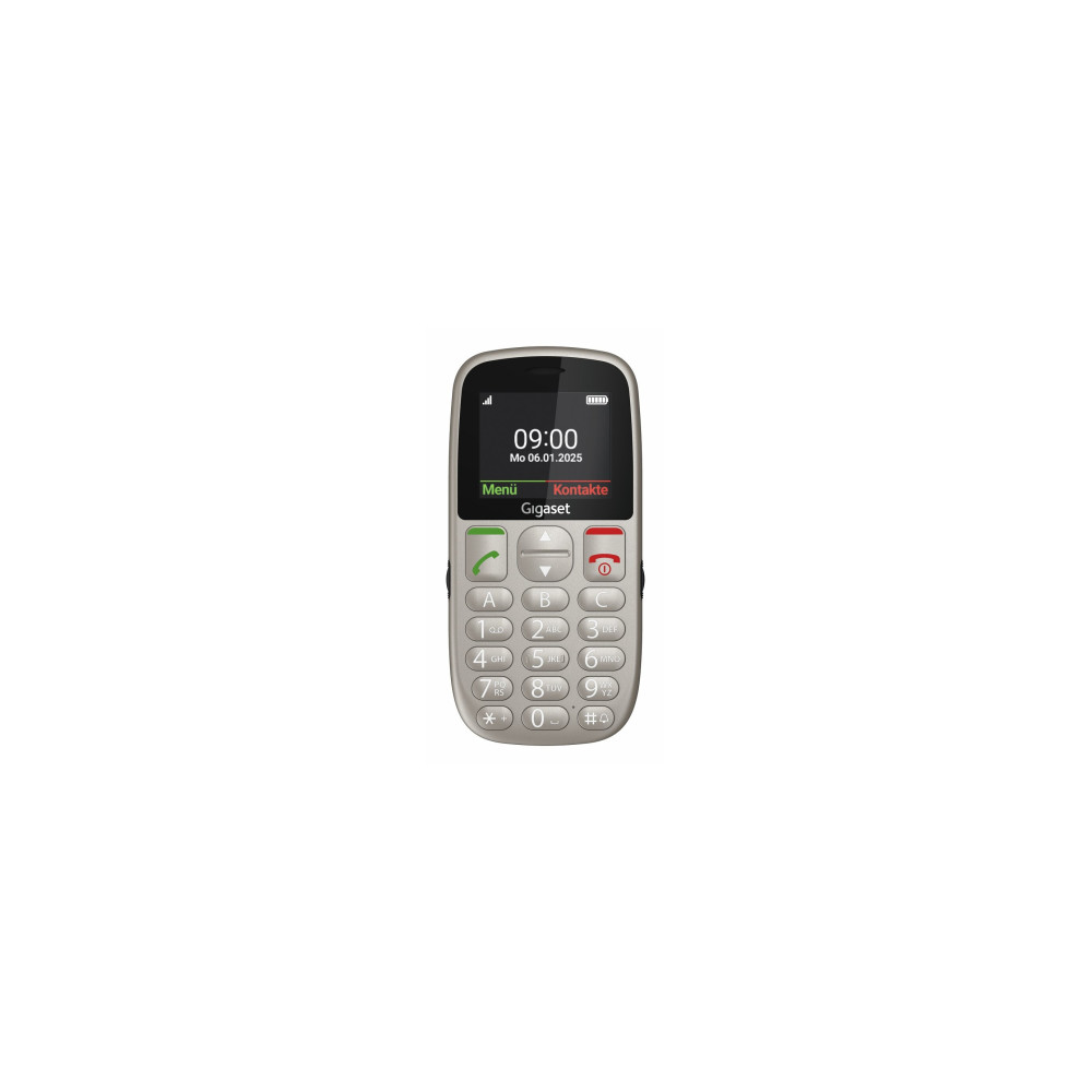 gigaset gl395 5,59 cm (2.2") 90 g gris teléfono para personas mayores