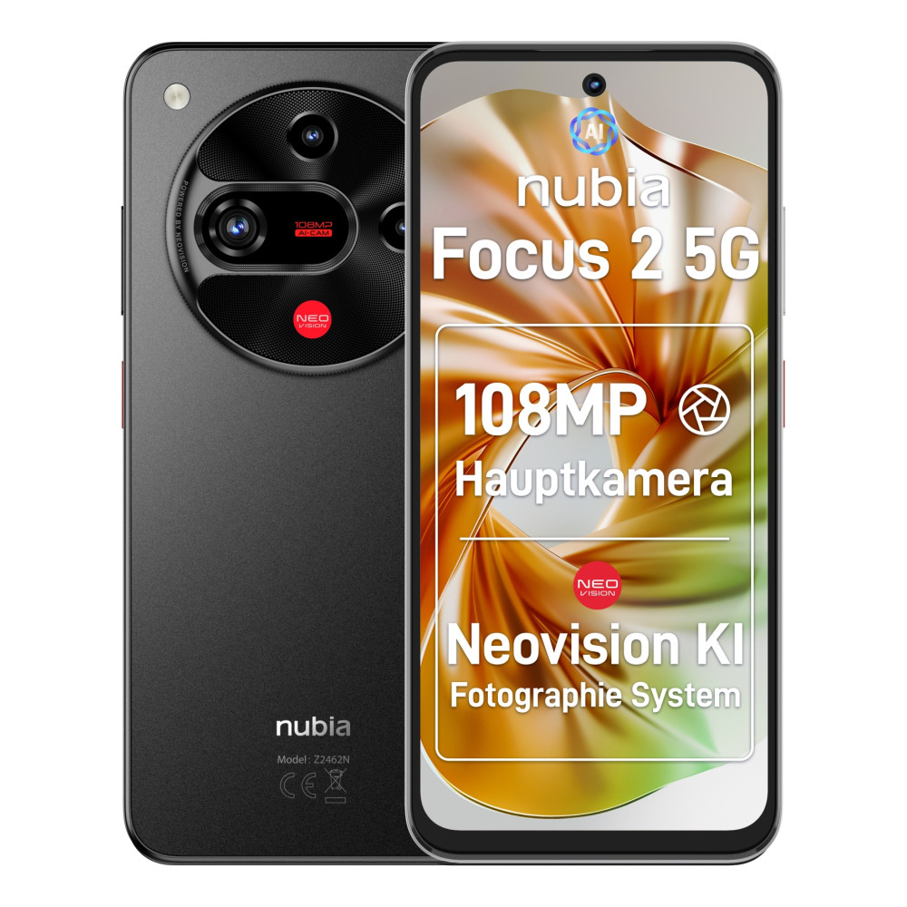 nubia focus 2 5g 8/256gb negro smartphone