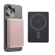 intenso batería externa magnética mw10000 10000 mah – compatible con magsafe, carga inalámbrica 15w, usb-c pd 20w, para iphone y