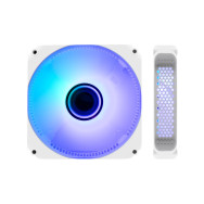 coolbox gaming ventilador infinity argb 120mm blanco