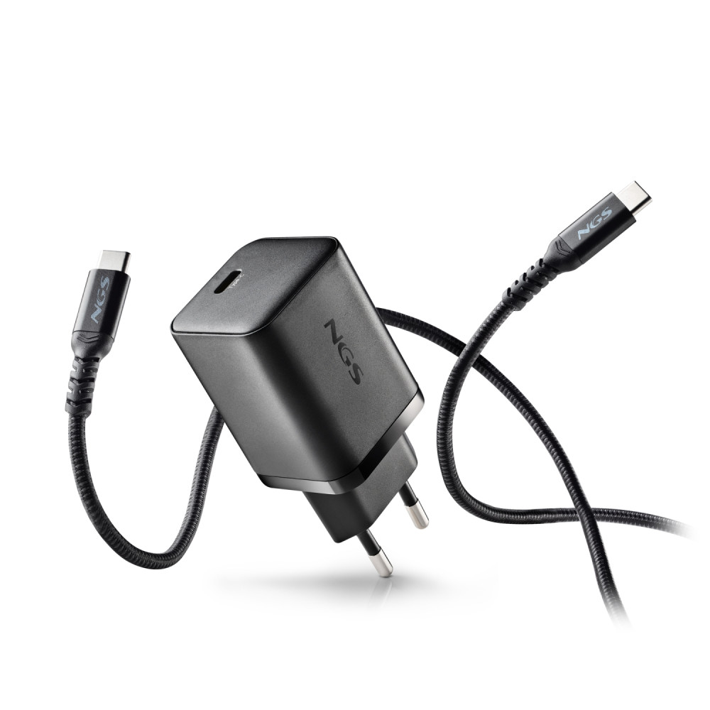 ngs bud 65w-c universal negro corriente alterna carga rápida interior