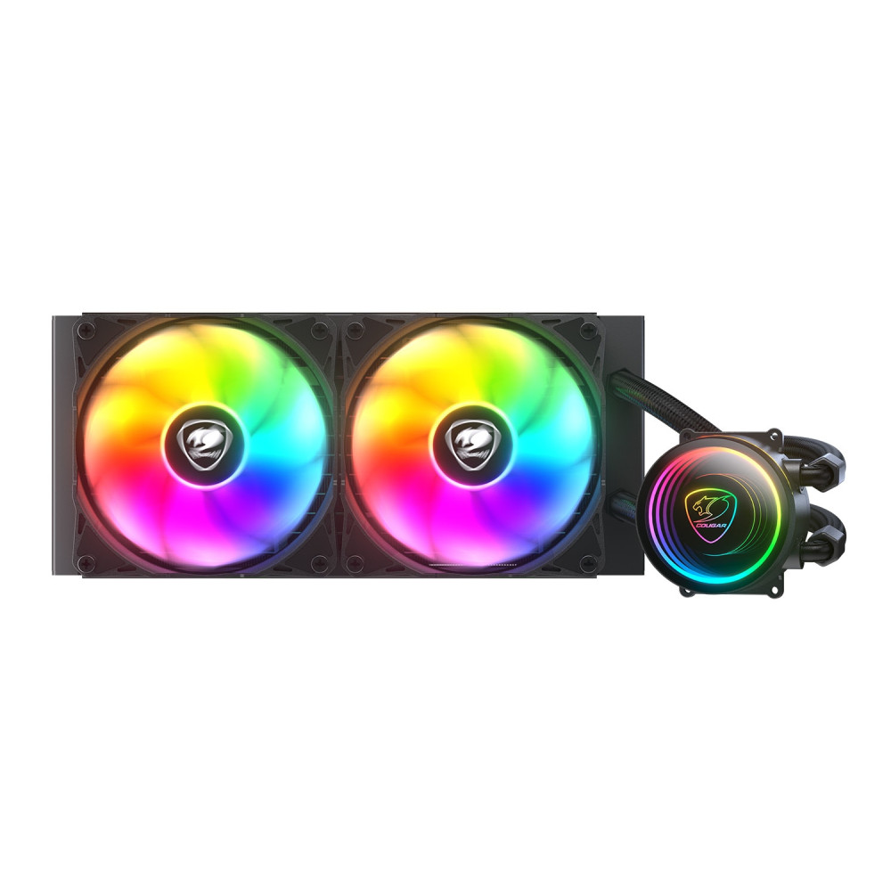 cougar gaming poseidon elite argb 240 carcasa del ordenador sistema de refrigeración líquida todo en uno negro 1 pieza(s)