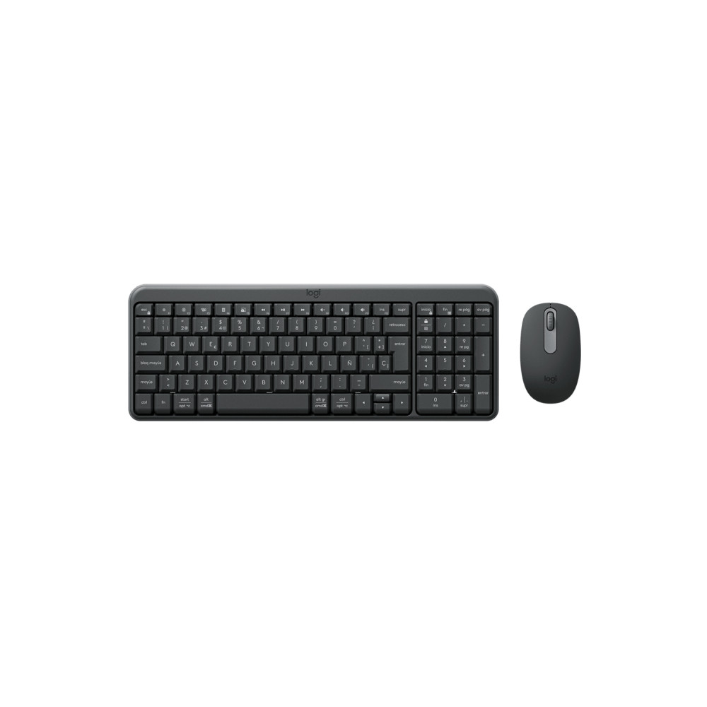 logitech mk250 compact bluetooth wireless combo teclado ratón incluido universal qwerty español grafito