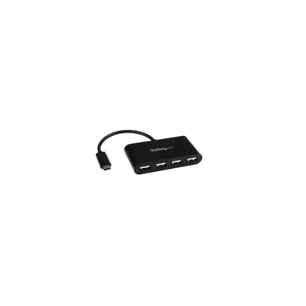 startech.com hub concentrador usb-c a usb a de 4 puertos - ladrón adaptador usb tipo c a usb a de 4 puertos - usb 2.0